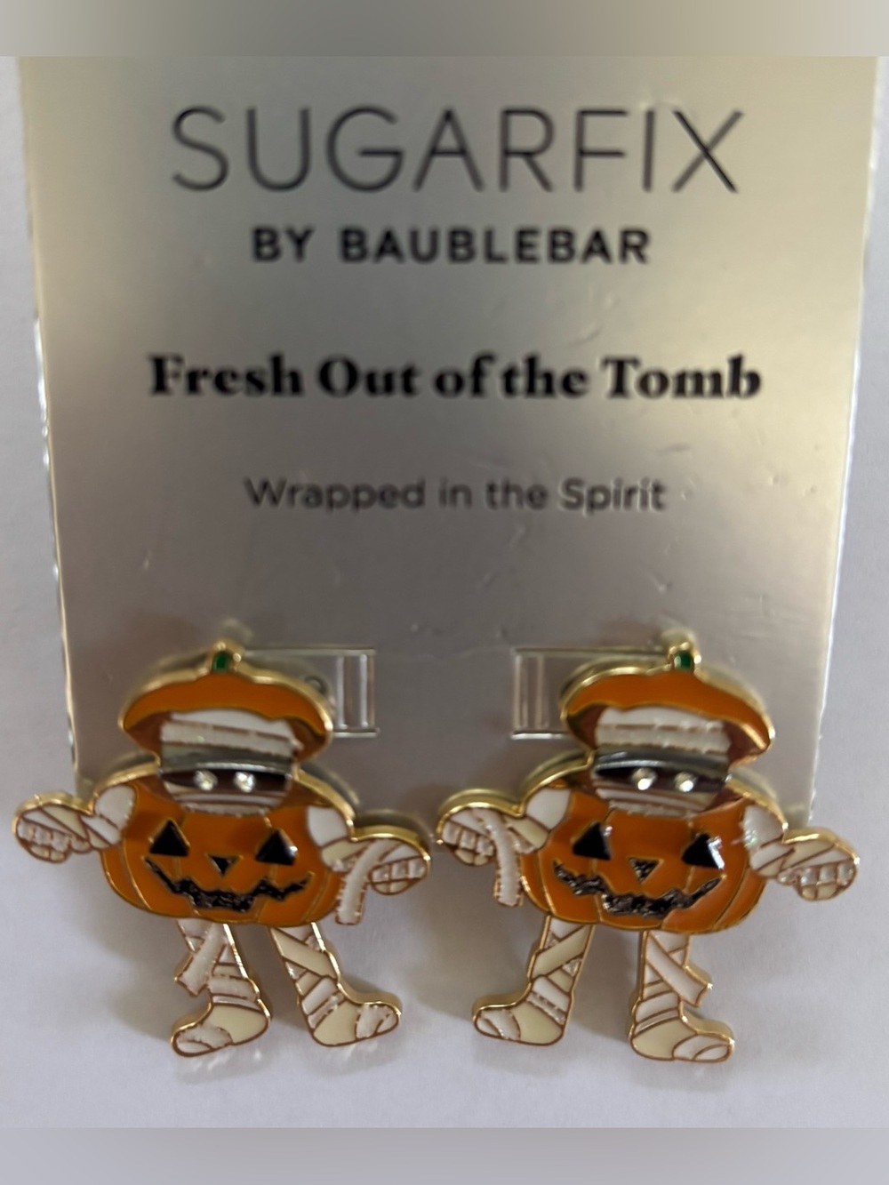 SUGARFIX by BaubleBar fresh out of the tomb Earrings NEW NWT Halloween